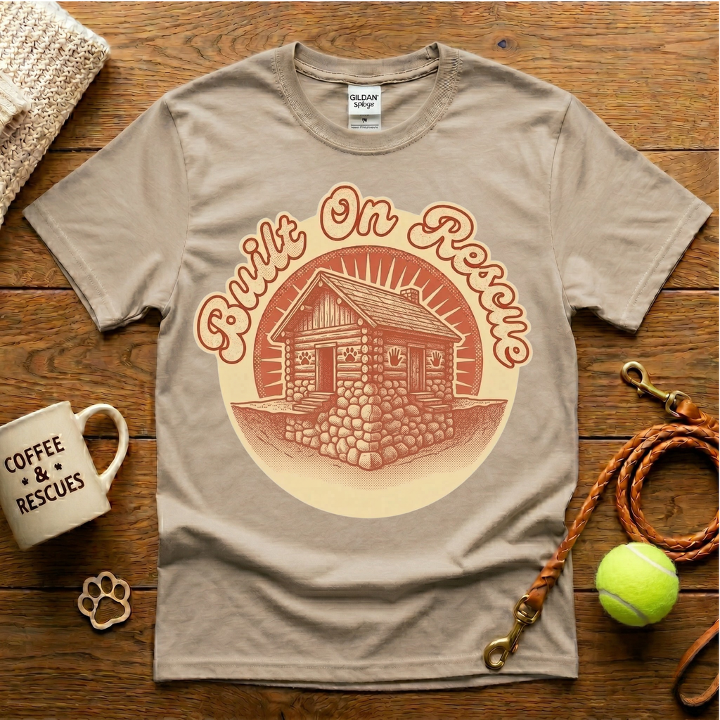 Built On Rescue Animal Rescue T-Shirt - Vintage Retro