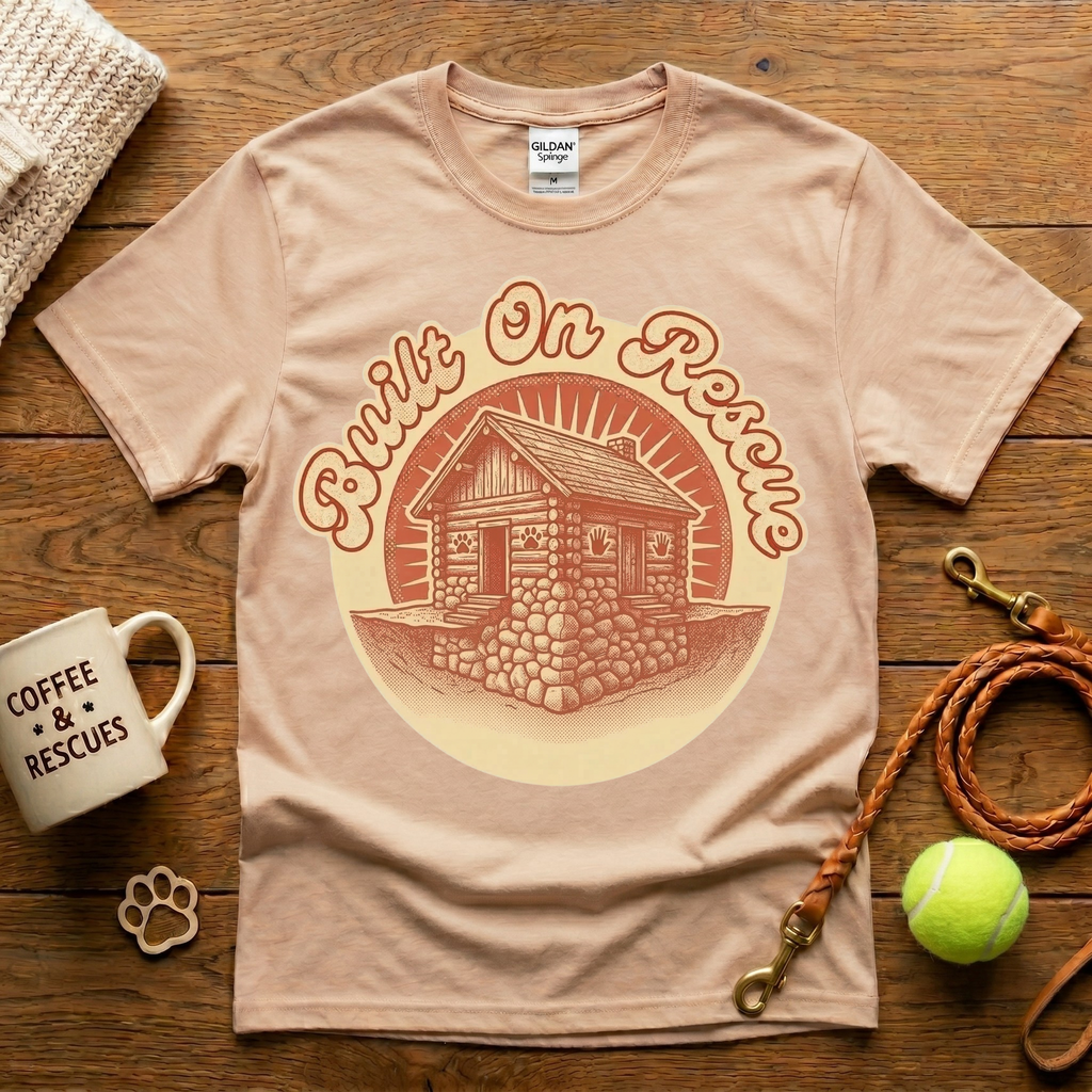 Built On Rescue Animal Rescue T-Shirt - Vintage Retro