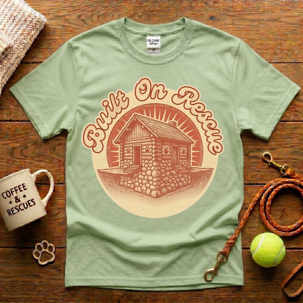 Built On Rescue Animal Rescue T-Shirt - Vintage Retro