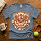 Rescue Revolution Animal Rescue T-Shirt - Vintage Badge