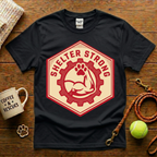 Shelter Strong Animal Rescue T-Shirt - Vintage Badge