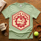Shelter Strong Animal Rescue T-Shirt - Vintage Badge