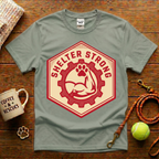 Shelter Strong Animal Rescue T-Shirt - Vintage Badge