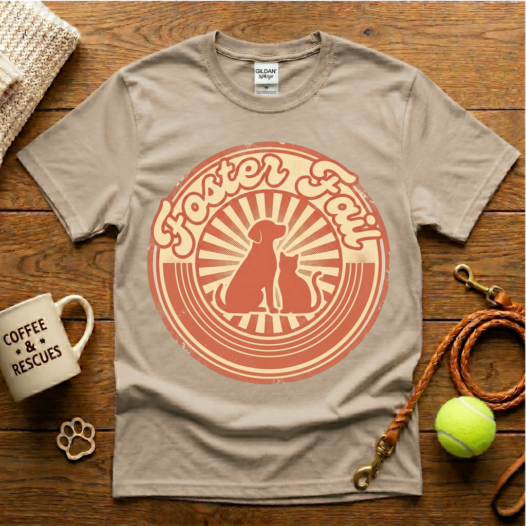 Foster Fail Animal Rescue T-Shirt - Vintage Retro