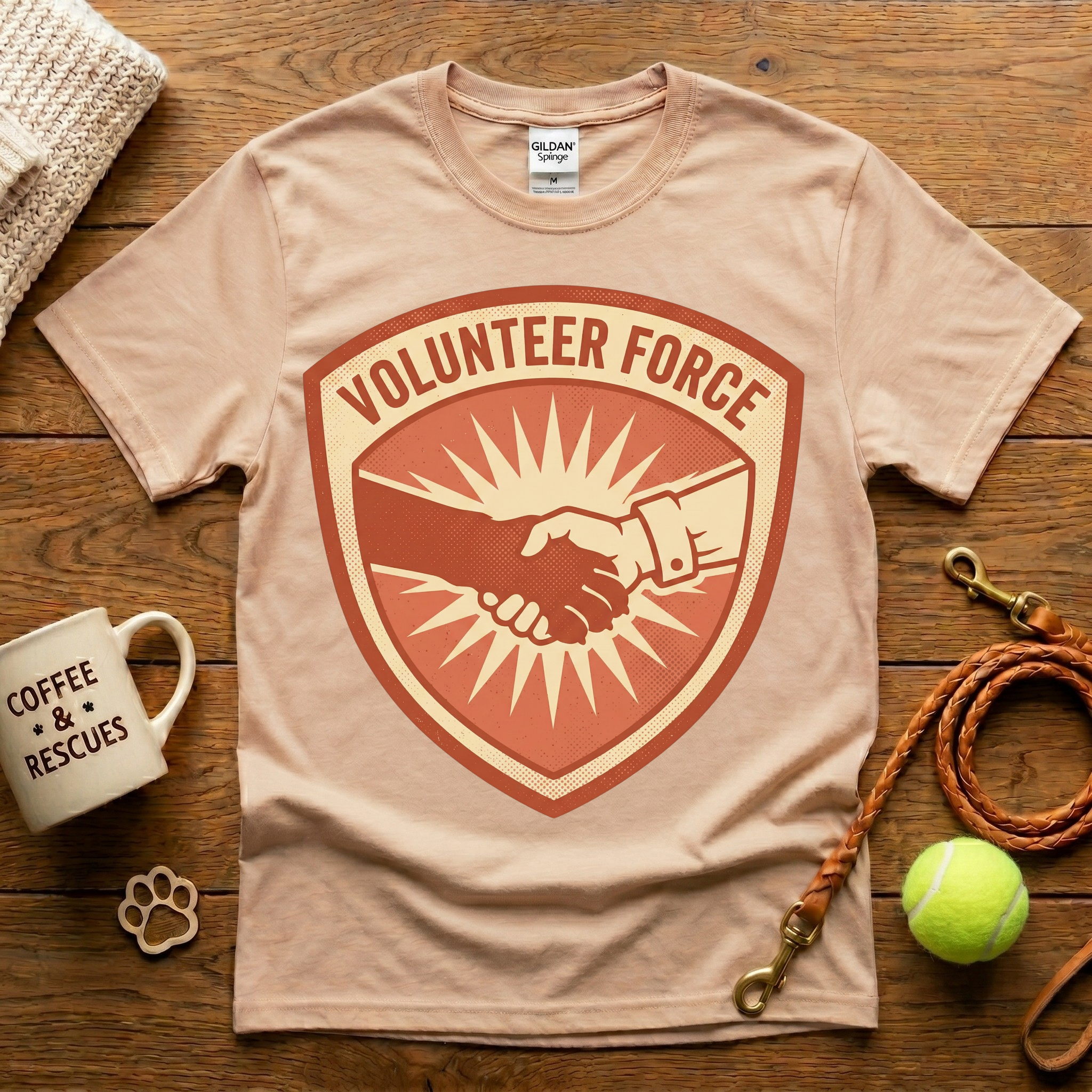 Volunteer Force Animal Rescue T-Shirt - Vintage Retro
