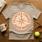 Volunteer Powered Rescue Driven Animal Rescue T-Shirt - Vintage Retro