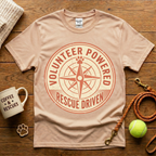 Volunteer Powered Rescue Driven Animal Rescue T-Shirt - Vintage Retro
