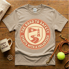 The Road To Safety Starts With A Volunteer Animal Rescue T-Shirt - Vintage Retro