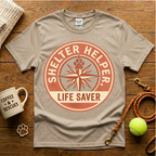 Shelter Helper Life Saver Animal Rescue T-Shirt - Vintage Retro