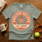 Shelter Helper Life Saver Animal Rescue T-Shirt - Vintage Retro