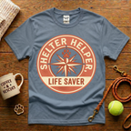 Shelter Helper Life Saver Animal Rescue T-Shirt - Vintage Retro