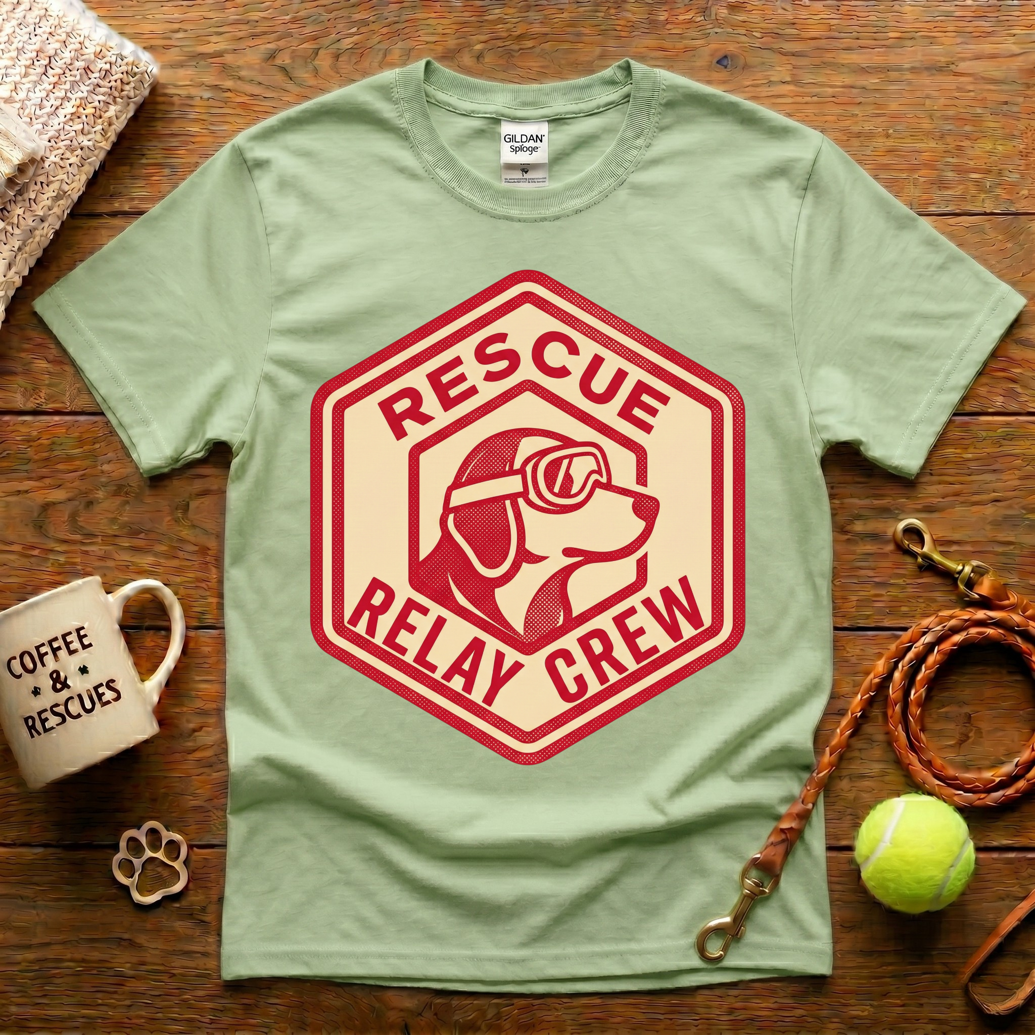 Rescue Relay Crew Animal Rescue T-Shirt - Vintage Retro