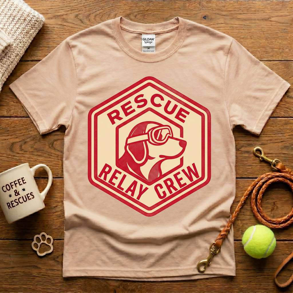 Rescue Relay Crew Animal Rescue T-Shirt - Vintage Retro