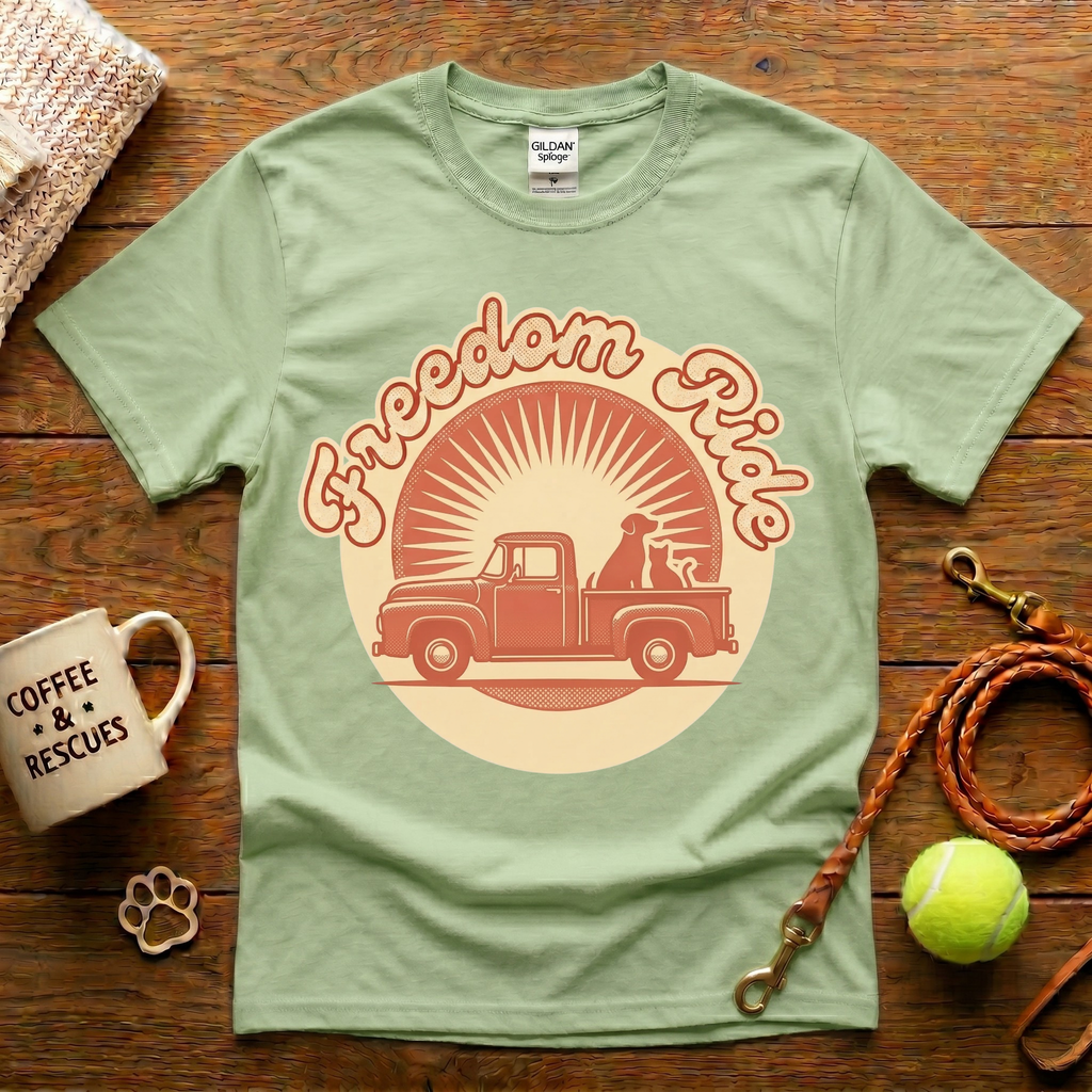 Freedom Ride Animal Rescue T-Shirt - Vintage Retro