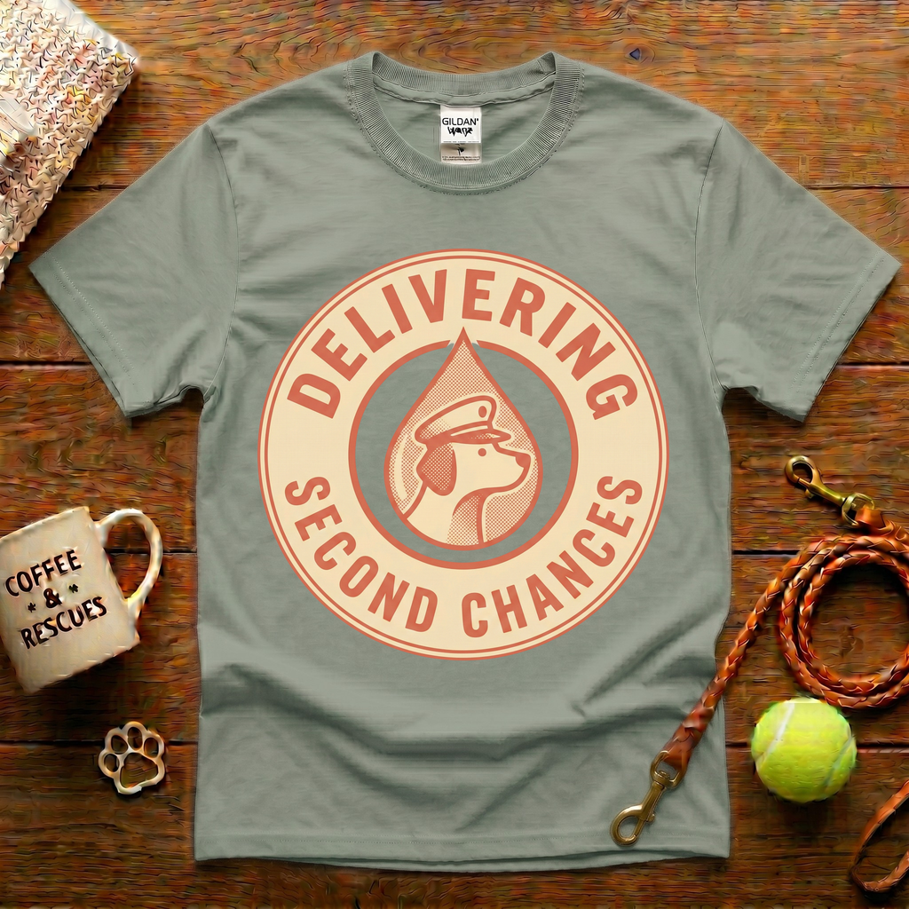 Delivering Second Chances Animal Rescue T-Shirt - Vintage Retro