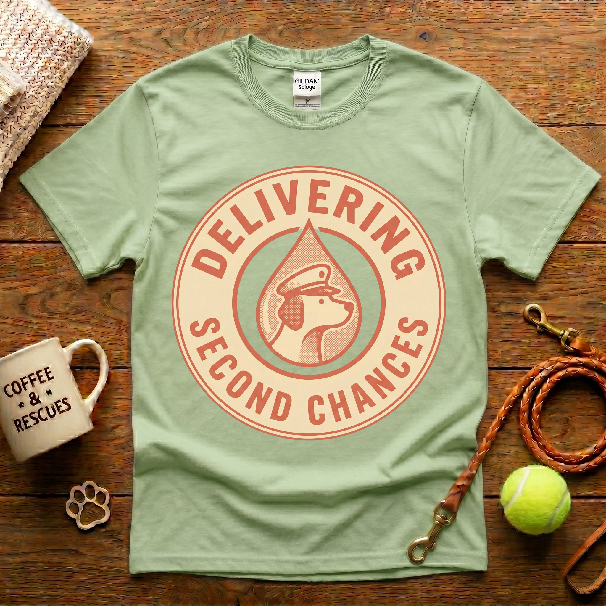 Delivering Second Chances Animal Rescue T-Shirt - Vintage Retro