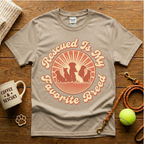 Rescued Is My Favorite Breed Animal Rescue T-Shirt - Vintage Retro