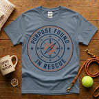 Purpose Found In Rescue Animal Rescue T-Shirt - Vintage Badge