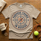 Purpose Found In Rescue Animal Rescue T-Shirt - Vintage Badge