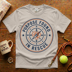 Purpose Found In Rescue Animal Rescue T-Shirt - Vintage Badge
