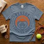 Rescue Creates Hope Animal Rescue T-Shirt - Vintage Badge