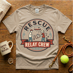 Rescue Relay Crew Animal Rescue T-Shirt - Vintage Badge
