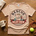 Rescue Relay Crew Animal Rescue T-Shirt - Vintage Badge