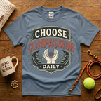 Choose Compassion Daily Animal Rescue T-Shirt - Vintage Badge